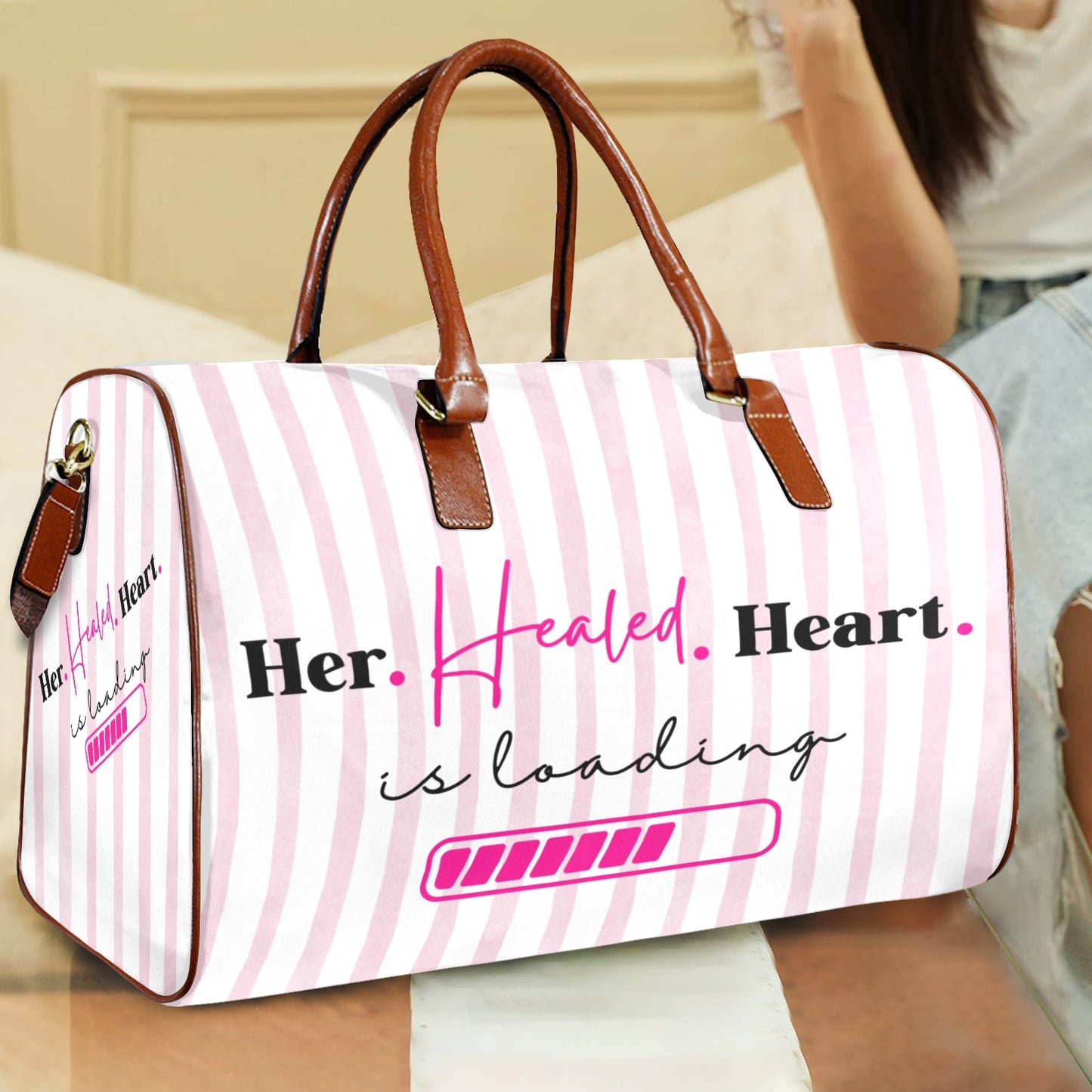 Her Healed Heart is loading Large Travel Bag